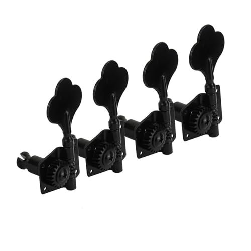 6PCS Chrome Elektrische Gitarre Tuning Pegs Mechaniken Mechaniken Schlüssel 3L3R Für LP Gitarre (Color : Black 4L)