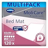 MoliCare Premium Bed Mat 7 Tropfen: Bettschutzeinlage mit saugfähigem Kern aus Zellstoff-Flocken, 60x90 cm, 4x30 Stück