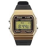 Casio Unisex Erwachsene Armbanduhr Digital Quarz Harz F-91WM-9AEF