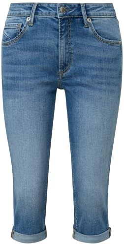 QS Damen 2143652 Capri Jeans Slim Fit, blau 56Z6, 44