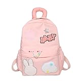 Vielseitiger Nylon Rucksack Jugendliche Großer Rucksack Verstellbarem Riemen Studenten Büchertasche