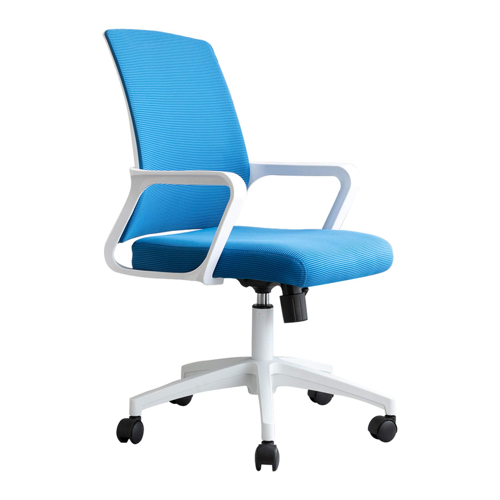 QYZUJIKL Drehbarer Zimmerstuhl, Drehbarer Schreibtischstuhl, Netz-Drehstuhl, Ergonomischer Bürostuhl mit bequemer Lendenwirbelstütze, Einstellbare Höhe: 43x46cm für Home-Office-Stuhl