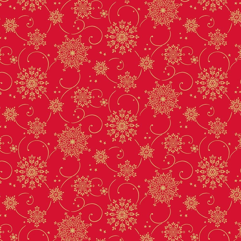 Tischdecken aus Airlaid | Mitteldecken 80 x 80 cm | Mank Einmal-Tischdecke für Weihnachten | 20 Stück | Cristal (Rot-Gold)