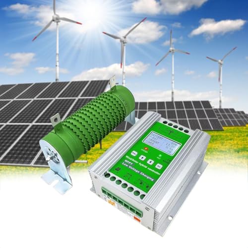 GLBMXDD 2700 W Wind-Solar-Hybrid-Laderegler, 48 V MPPT-Boost-Laderegler, automatischer Wind- und Solar-Laderegler mit LCD-Display,2200W