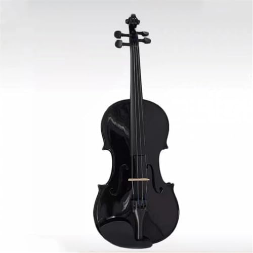 Standard Violine Geigenübungen Für Anfänger Geigenspiel 4/4 Komplette Konfiguration Dekorative Requisiten(Black)