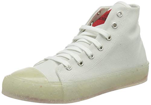 Love Moschino Damen, Sneakers da Donna, Collezione Primavera Estate 2021 Gymnastikschuhe, Bianco, 37 EU