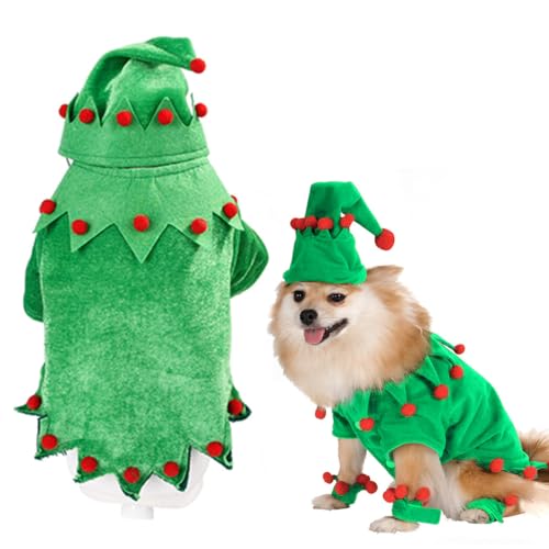 Niedliches warmes Hunde-Cosplay-Tuch-Set, niedliches Weihnachts-Kostüm, gemütliche Weihnachtskleidung