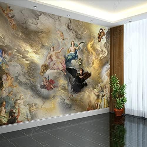 XLMING Engel Ölgemälde Küche Esszimmer Arbeitszimmer Wohnzimmer TV Hintergrund Wand 3D Tapete-200cm×140cm