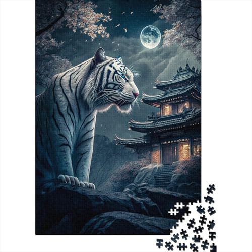 Galaxy Tigers Puzzles für Erwachsene und Teenager, 1000 Teile Puzzles für Erwachsene, Puzzles für die ganze Familie, Aktivitätspuzzles (Größe 75x50cm)