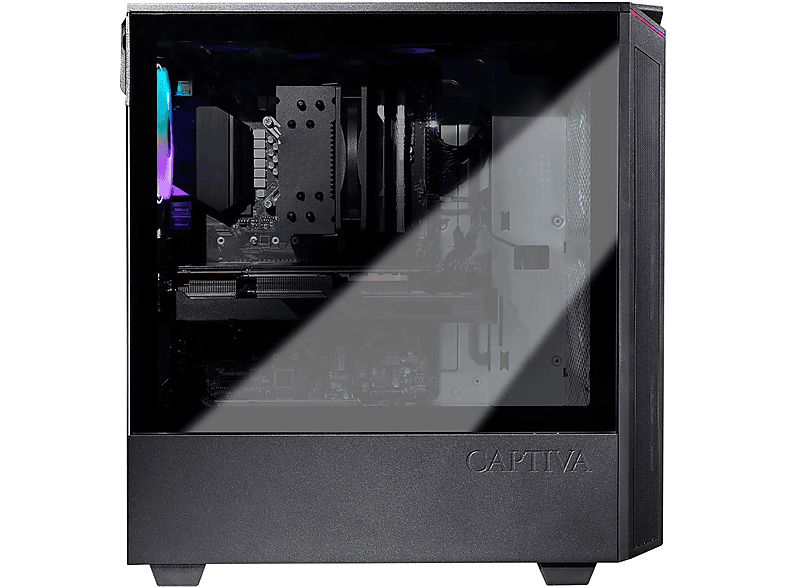 CAPTIVA Highend Gaming R81-378, PC mit AMD Ryzen™ 7 R7 5700X Prozessor, 32 GB RAM, 1 TB SSD, NVIDIA, GeForce RTX™ 4070 Super™, Kein Betriebssystem