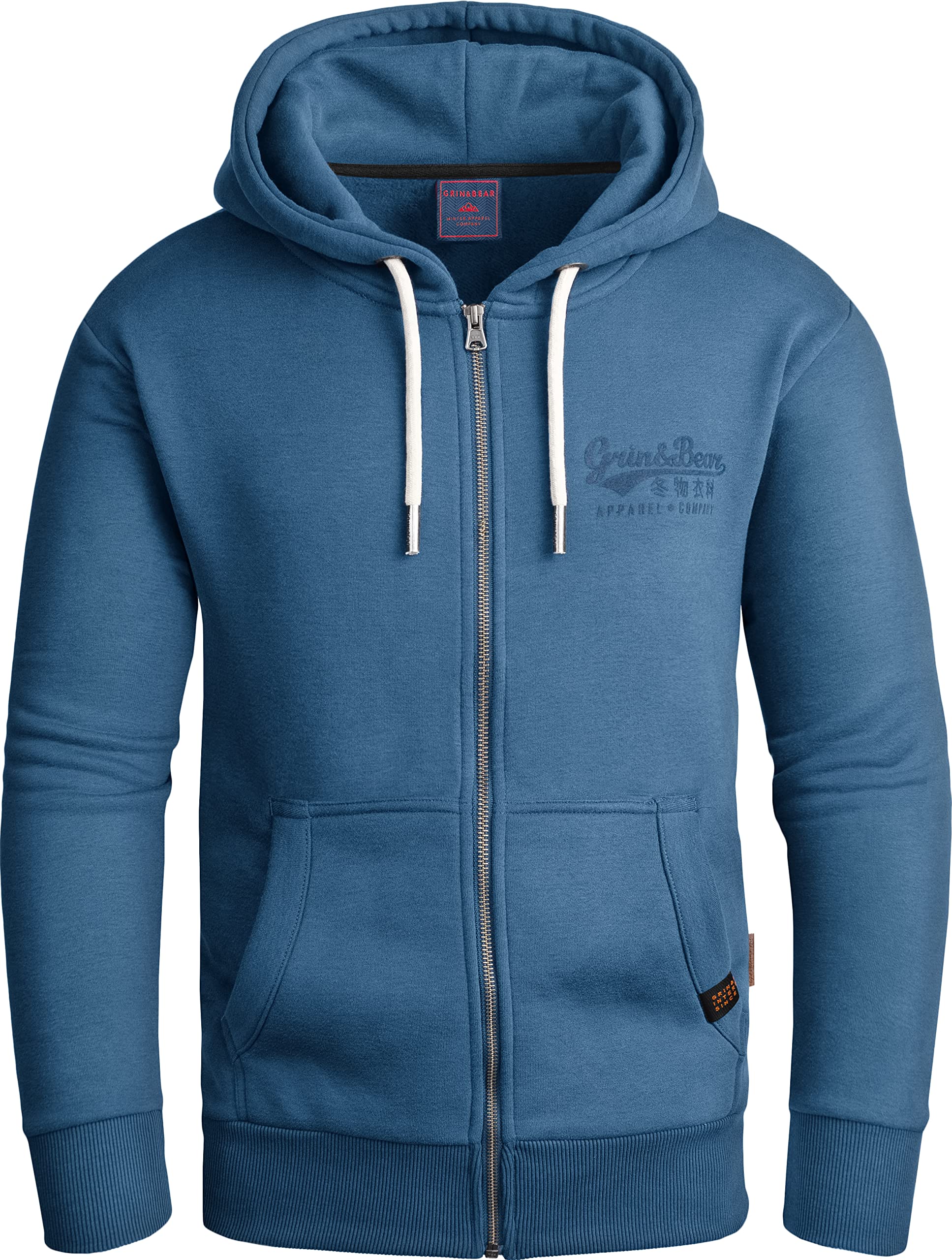 Grin&Bear Hoodie Herren Sweatshirt GEC603 Petrol M