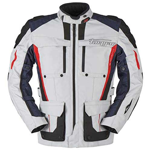 Furygan Men's BREVENT 3W1 Motorradjacke, Perlmutt-Anthrazitgrau, XL