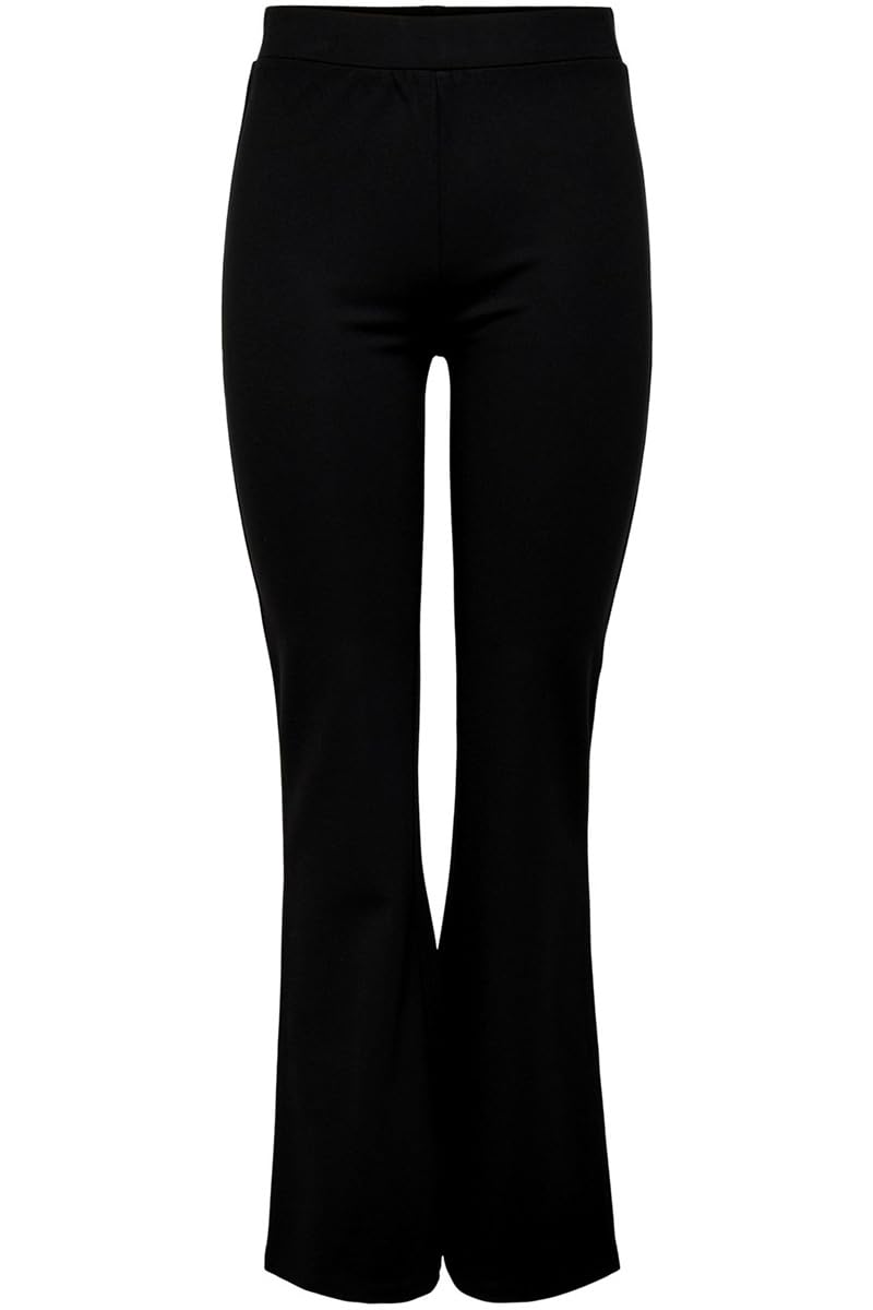 JDY Damen JDYPRETTY Flare Pant JRS NOOS Hose, Black, S/30