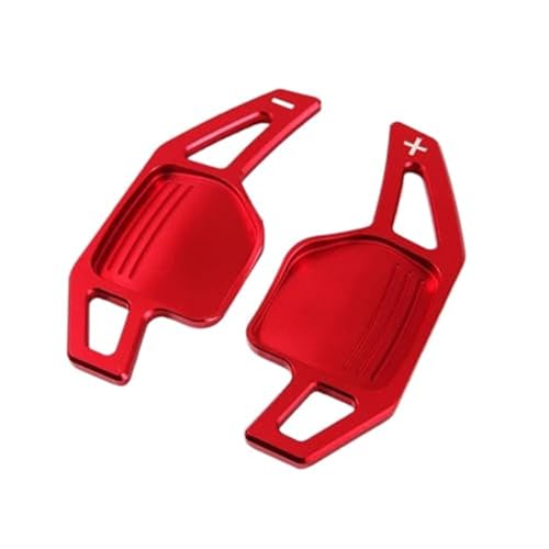 DOFABI for Skoda, for Superb Combi, for Elegance 3T, for Fabia, for Octavia, MK2 A5 1Z Combi RS Autolenkradverlängerung Schalthebel Schaltwippen Aufkleber Schaltwippen-Erweiterungen(Red)