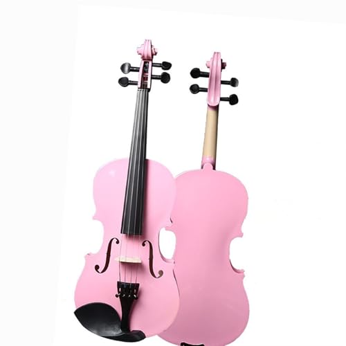 Standard Violine Anfänger-Geige Für Erwachsene Rosa Geige 4/4-1/8 Geige Musikinstrument Für Anfänger(1/8)