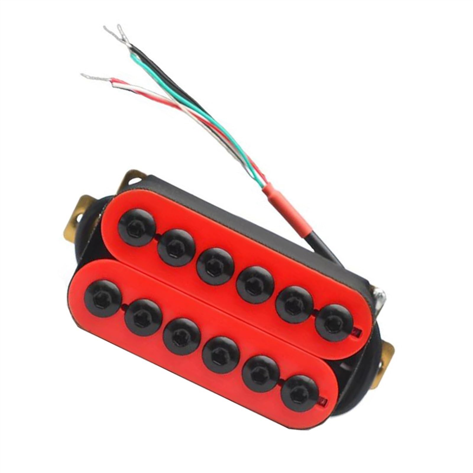 Einstellbare Metall Doppelspule Rot E-gitarre Hals Pickups Kunststoff Spule Gitarre Teile Single-Coil-Tonabnehmer