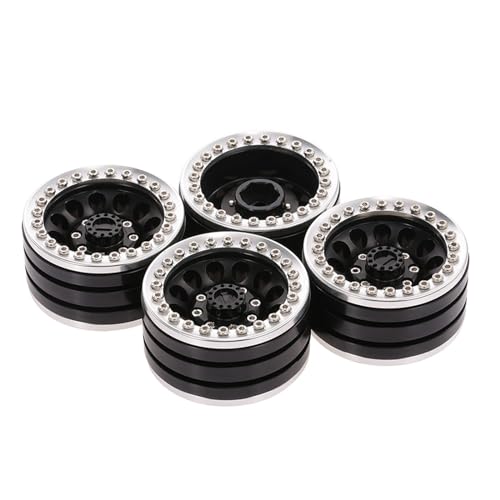 4Pack 1 9 Zoll Beadlock Räder Felgen Für Redcat 4WD SCX10 D90 HPI Fernbedienung Auto Crawler Radnabe Felge Ersatz