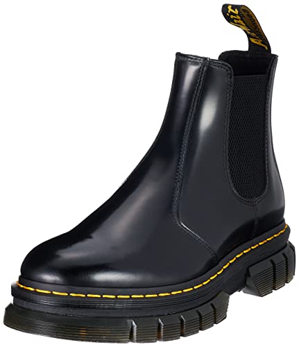 Dr. Martens Herren Rikard Amphibians, Black Polished Smooth, 45 EU