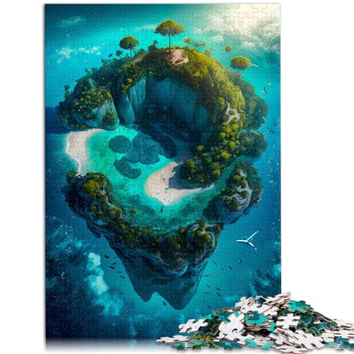 Puzzle für Insel im Mittelmeer, 1000-teiliges Puzzle aus Holz, Geburtstagsgeschenk, Geschenke für oder, Wandkunst, 1000 Teile (50 x 75 cm)