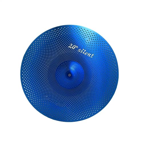 20" Ride Dämpfer Becken Übungsbecken Percussion Musikinstrument Blau Zubehör für Schlaginstrumente