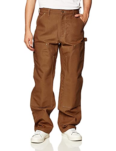 Carhartt Herren Firm Duck Dubbel-Front Work Dungaree Pants, Carhartt Brown, 30W / 30L EU