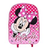 TDL Minnie Mouse Kinderkoffer mit Rollen - Kinder Reise Trolley und Handgepäck - Handgepäck Trolley - Reisekoffer - Langlebiger Kindertrolley - Reisegepäck und Handgepäck - Trolley Tasche