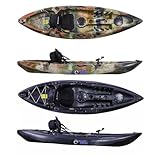 Galaxy Kayaks Rider HV Angelkajak Fishing Kayak Einerkajak Kajak Sit on top, Galaxy Kayaks:(B) Black