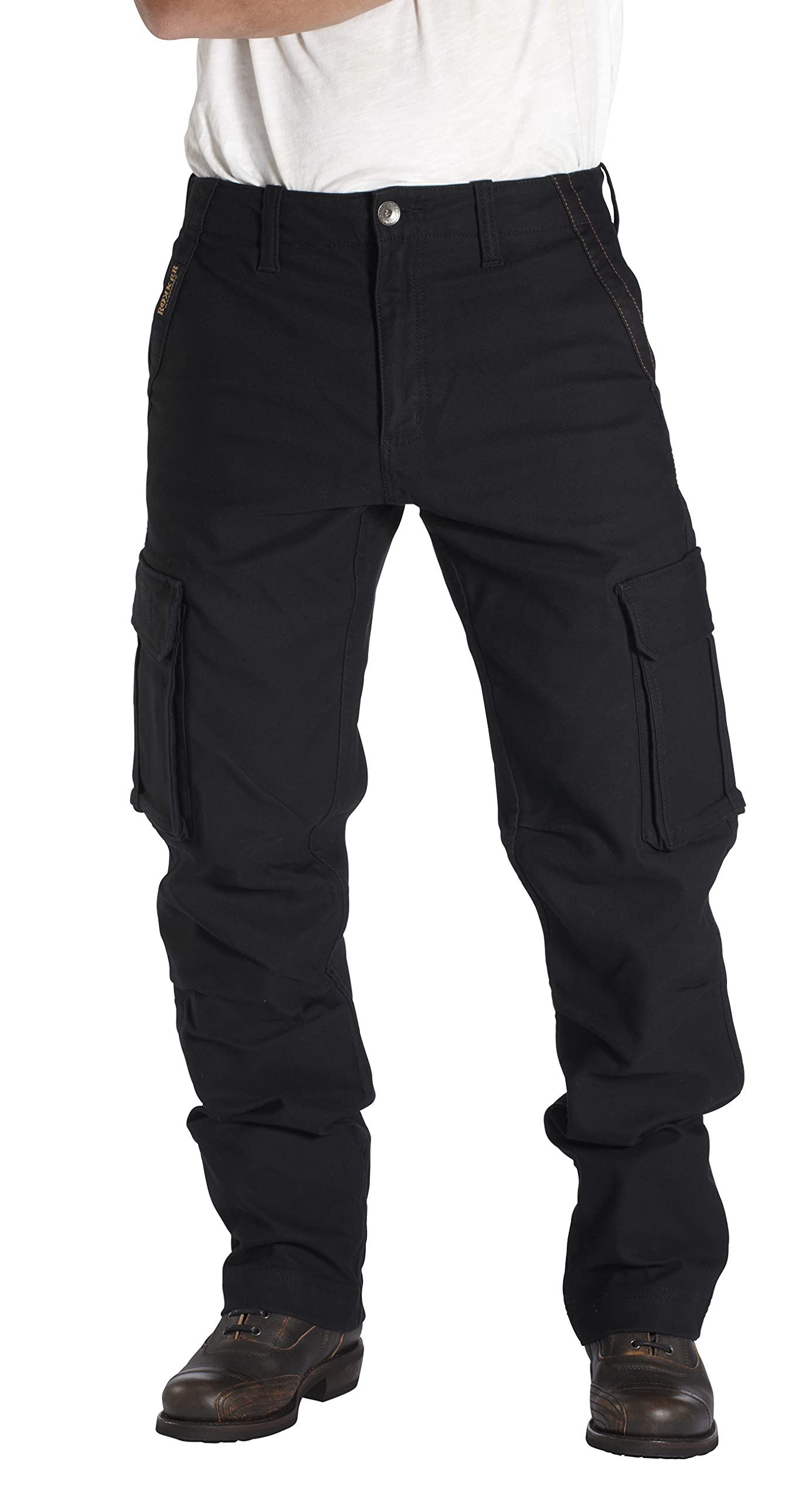 Rokker Black Jack Cargo Motorrad Textilhose (Black,31)