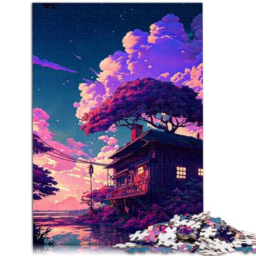 Spielzeug-Puzzle im japanischen Stil, 1000-teiliges Puzzle, Holzpuzzle, jedes Teil ist einzigartig – anspruchsvolles, unterhaltsames Spiel für die ganze Familie, 1000 Teile (50 x 75 cm)