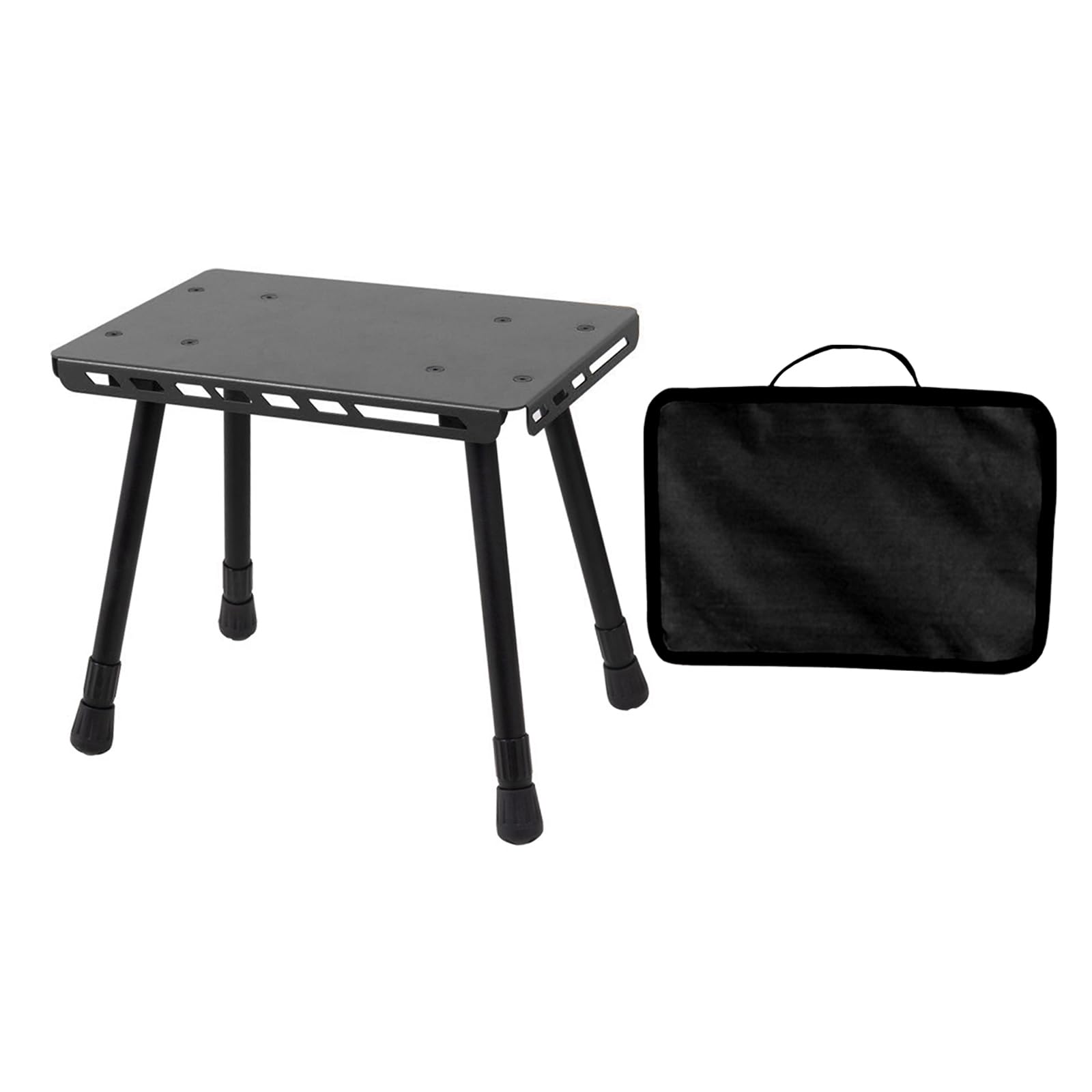 2-in-1 Klapptischhocker, Camping, Outdoor, praktischer kleiner Tisch, Aluminiumlegierung, zusammenklappbarer kleiner Stuhl für Camping, Picknicks