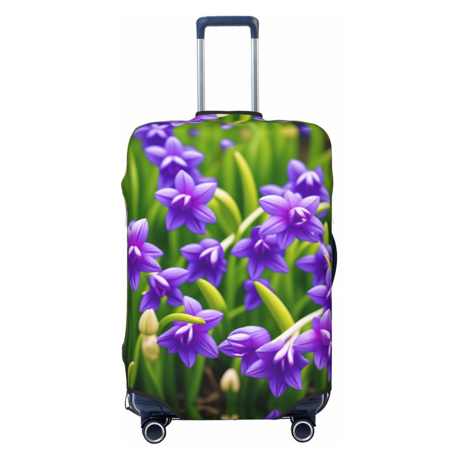 Miniks Hyacinth Reisegepäckabdeckung, robuster Koffer-Schutz, passend für 45,7 - 81,3 cm große Gepäckstücke, Größe XL, Schwarz, X-Large