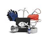 Magnetar - Vismagneet Set - 600kg Magneet - Pakket inclusief Haak/Touw/Handschoenen/Beschermhoes/Borglijm - Perfecte Kit voor Magneetvissen