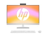 HP All-in-One Desktop-PC | 27" FHD Display | AMD Ryzen 5 7520U | 16 GB DDR5 RAM | 512 GB SSD | AMD Radeon-Grafikeinheit | Windows 11 Home | Weiß