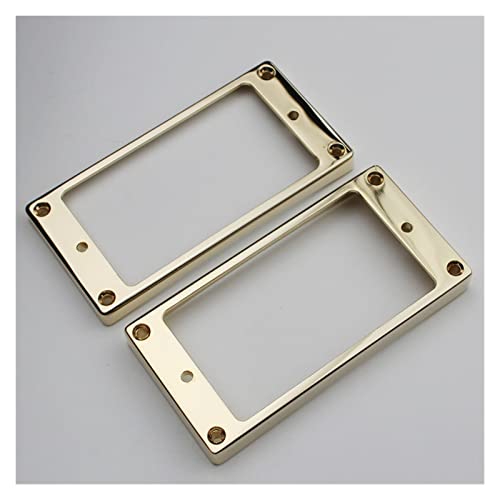 ZENGXUE E-Gitarrenbogen-Doppel-Pickup-Frame-Metallrahmen-Bogenrahmen Für LP Geeignet Humbucker Tonabnehmer Set (Color : Gold)