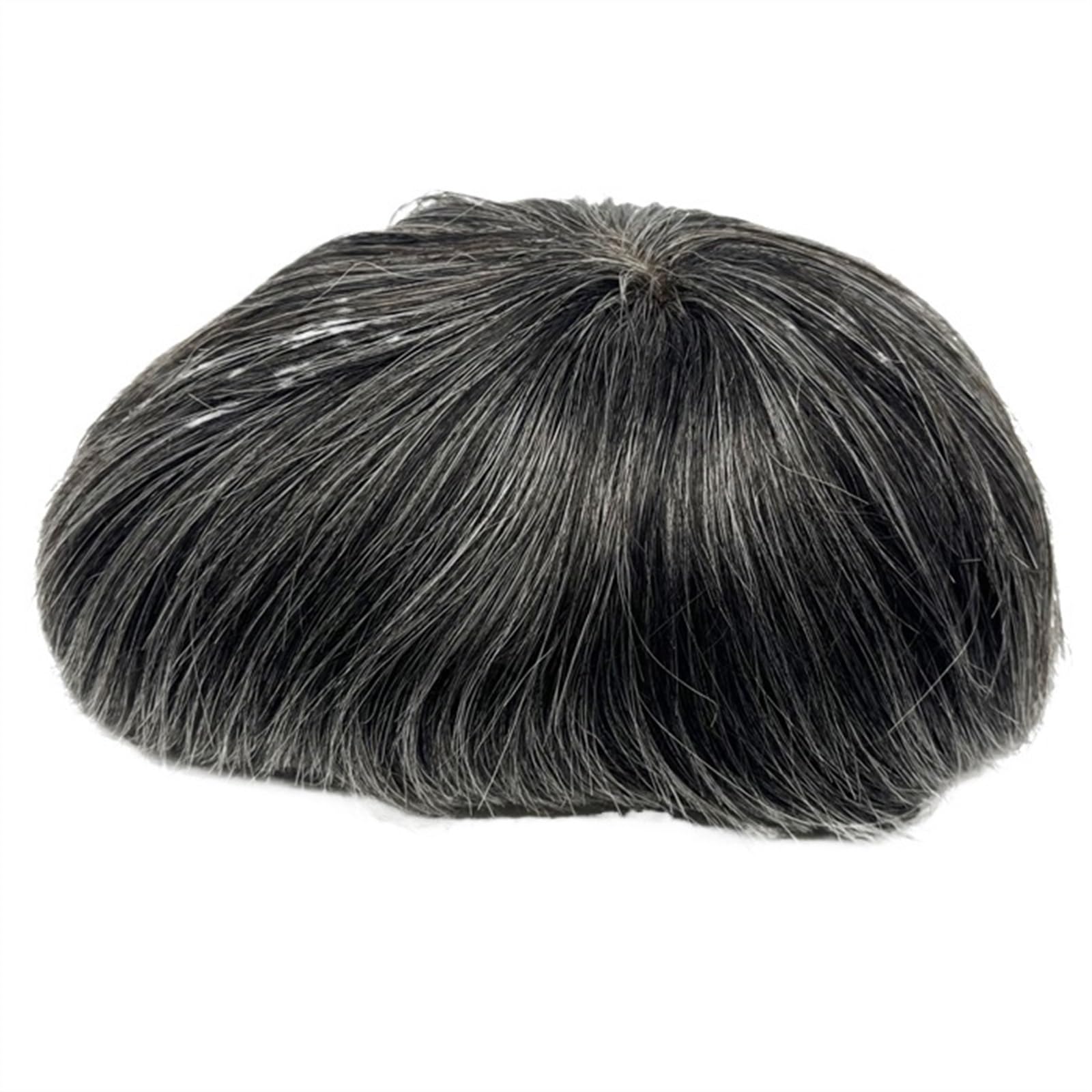 Männer Toupet Neu Schweizer Spitze-Menschenhaar Spitze Um Pu Perücke for Männer Unsichtbarer Haaransatz Toupet 130% Perücken Toupet Haar(1B40#)