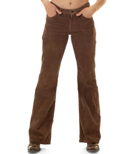 Damen Cord Bootcut Hose braun W31/L36