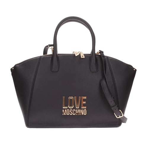 Love Moschino Damen Love Lettering Umhängetasche, Nero