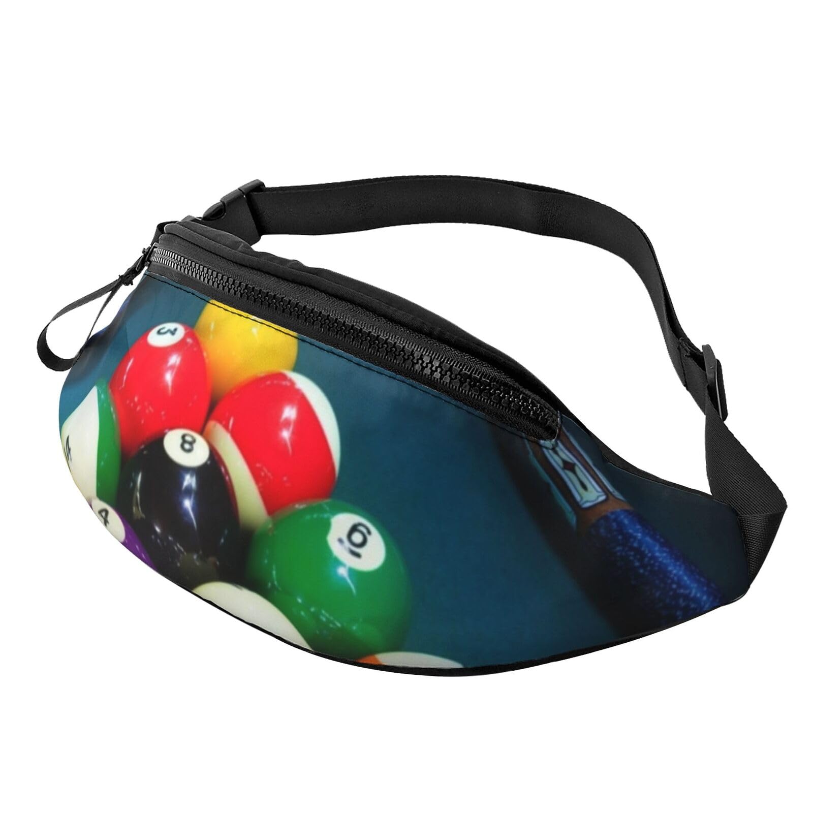 HSJFS Basketball-bedruckte Sport-Umhängetasche, lässige Brusttasche, Billard, Einheitsgröße