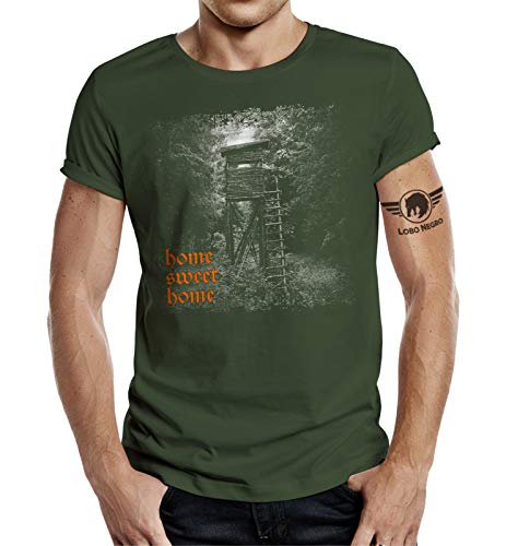 Geschenk T-Shirt für Jäger: Ansitz Hochsitz - Home Sweet Home