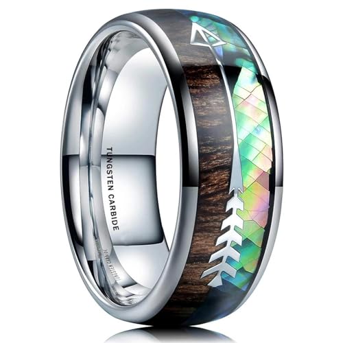 Ring Ringe Damen Bijouterie Herren 8Mm Schwarze Herrenringe Ring Herren Damen Ehering Geschenke 6 Style6