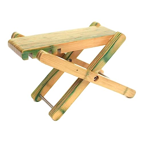 Klassische Gitarre Fußhocker Holz Gitarre Fußbank Fußstütze 3 Gang Höhenverstellbar Fußpedal für Gitarre Bass Spielen Holz Gitarre Fußhocker Schwarz Walnuss Massivholz Fußstütze 3 Stufen Einstellbares