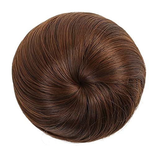 Haarknoten Gerade Pferdeschwanz-Haarteile mit Kordelzug for Frauen und Mädchen, synthetisches Chignon-Haar, Dutt-Clip-in-Haarverlängerungen, Haarteile mit Kordelzug Haarschmuck Damen (Color : 2#)