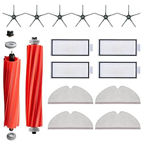 Yessetry Ersatzbürste Seitenbürsten HEPA Filter für Q7 Q7+ Q7Max Q7Max+ Roboterstaubsauger Zubehör