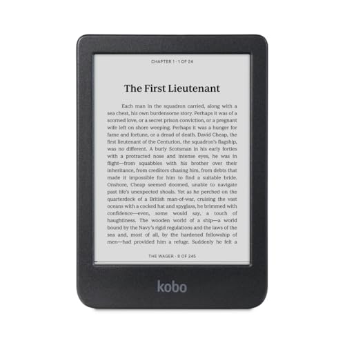 Kobo Clara BW | eReader | 15,2 cm (6 Zoll) blendfreier Touchscreen mit ComfortLight PRO | Dunkelmodus-Option | Hörbücher | wasserdicht | 16 GB Speicher | Schwarz