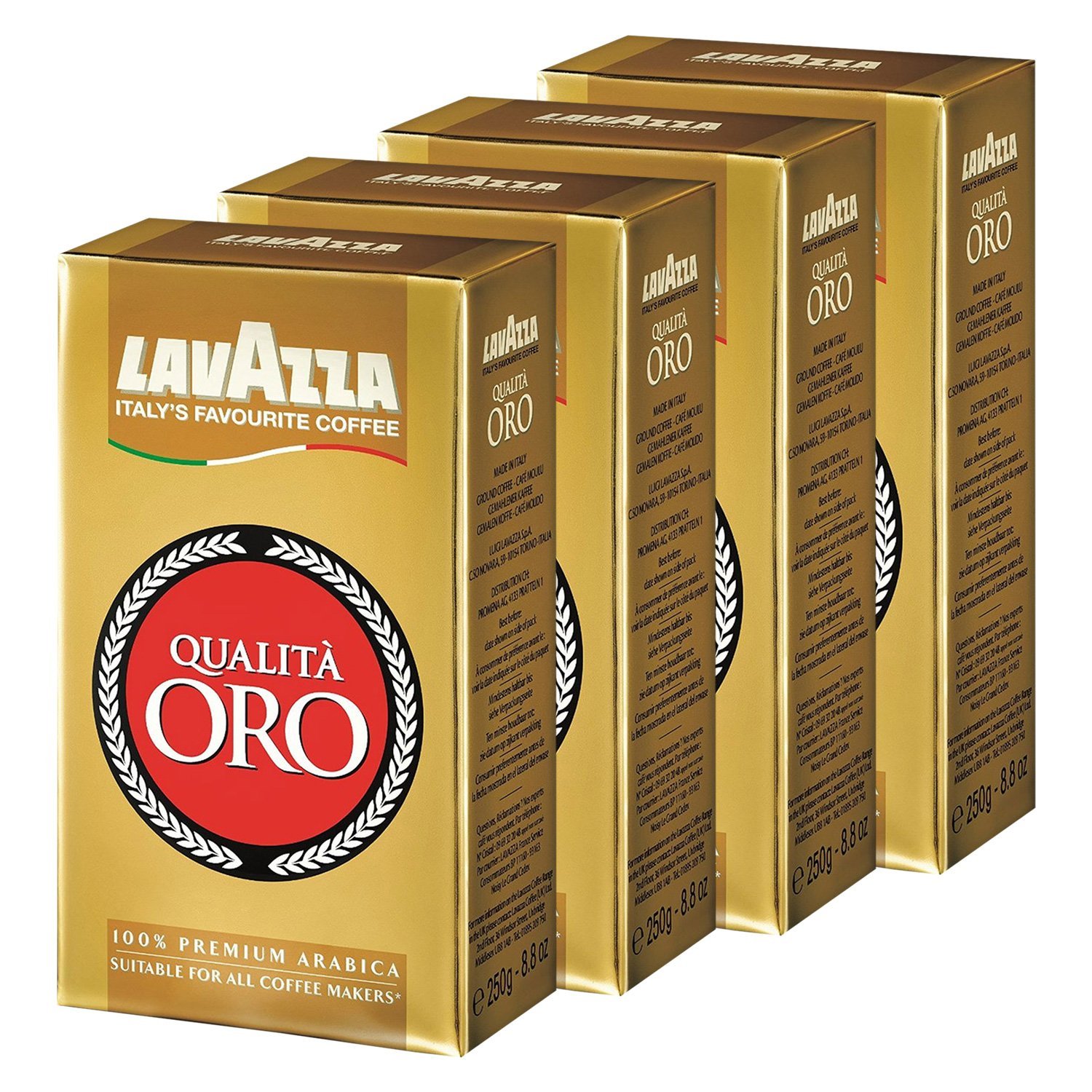 Lavazza Kaffee Qualità ORO, (4 x 250g)