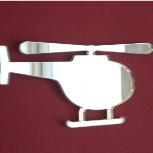 Super Cool Creations Hubschrauber Spiegel – 12 cm x 6 cm