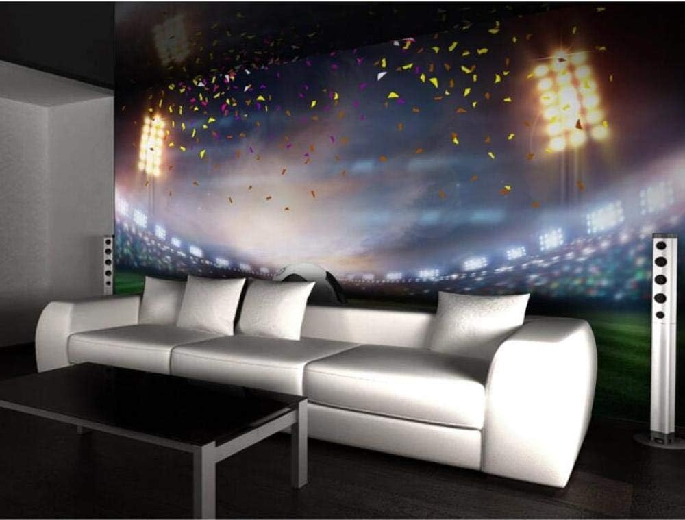 Fußballstadion Fußball 3D Tapete Poster Restaurant Schlafzimmer Wohnzimmer Sofa TV Dekorative Wand-200cm×140cm