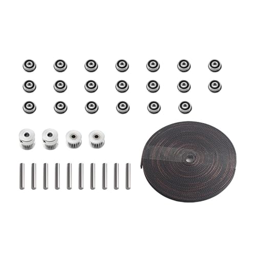 Uitndvyte Motion Kits LL-2GT Offener Zahnriemen Ersatz 600 cm Riemenscheibe Lager Spannrolle Synchronriemen Zubehör