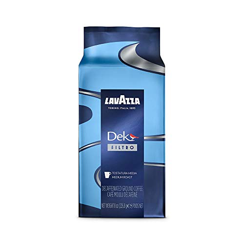 Lavazza Dek Filtro Medium Roast Entkoffeinierter gemahlener Kaffee – 237 ml Kaffee