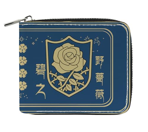 RYNDEX Black Clov-er Geldtasche Anime, Spaß Süß Kawaii Kartenetui mit Münzfach, Kindergeldbörse für Ausweis Banknote Münze Foto(Color:Multicolor 11)